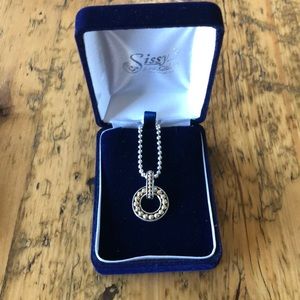 Lagos Enso Circle Pendant Necklace